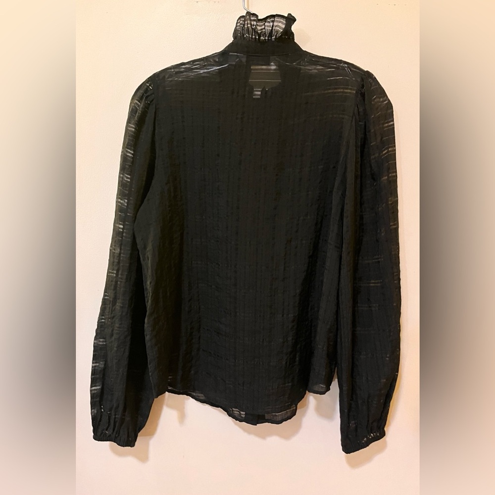 & Other Stories Black Blouse sz 8 - Picture 4 of 9